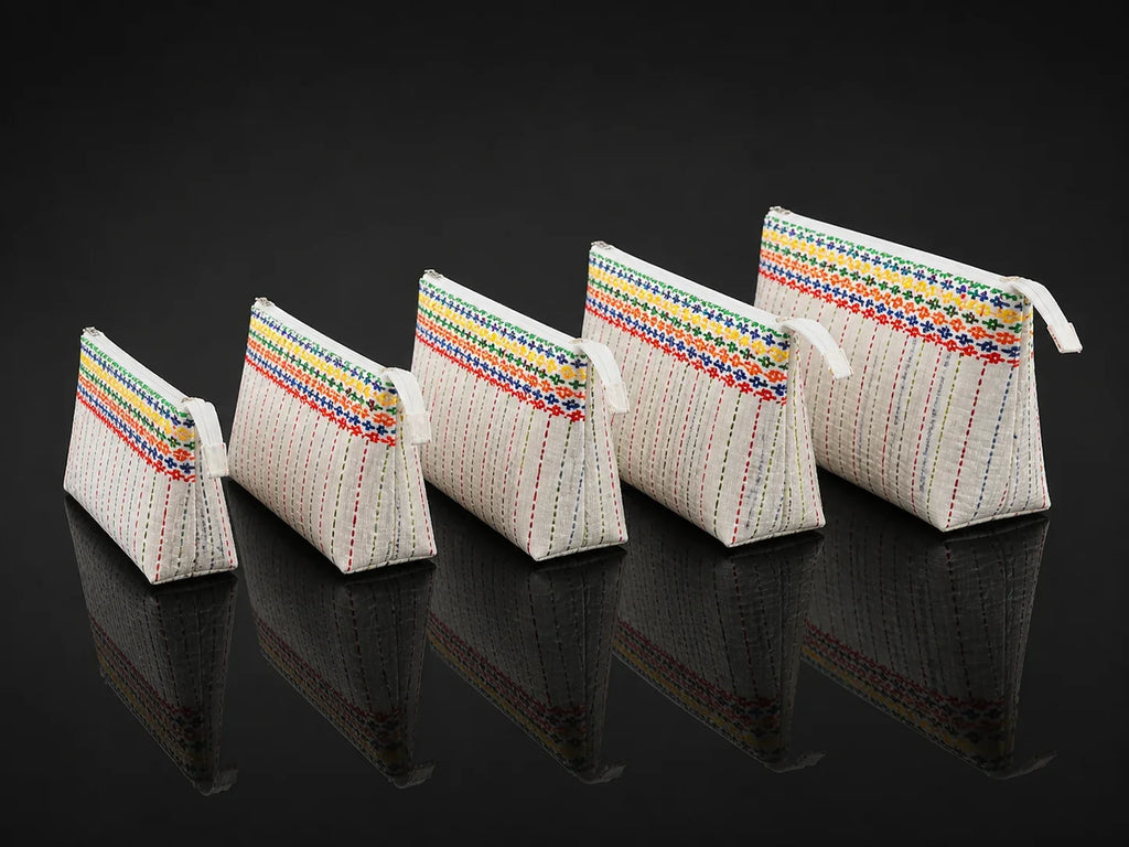 Hand Stitch Pouch Set – Colors of Life