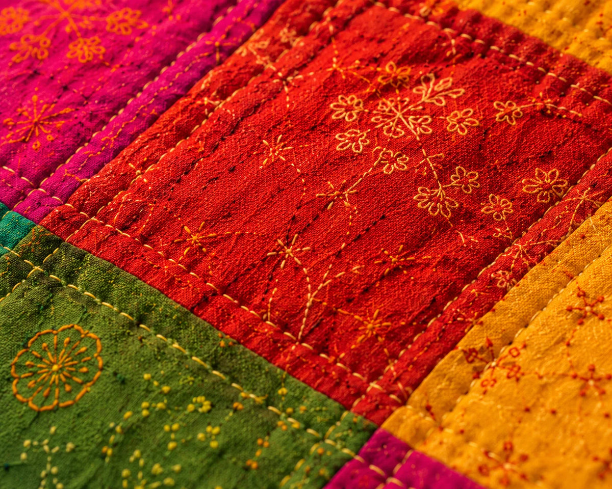Hand Stitch Kantha – Colorful Heritage