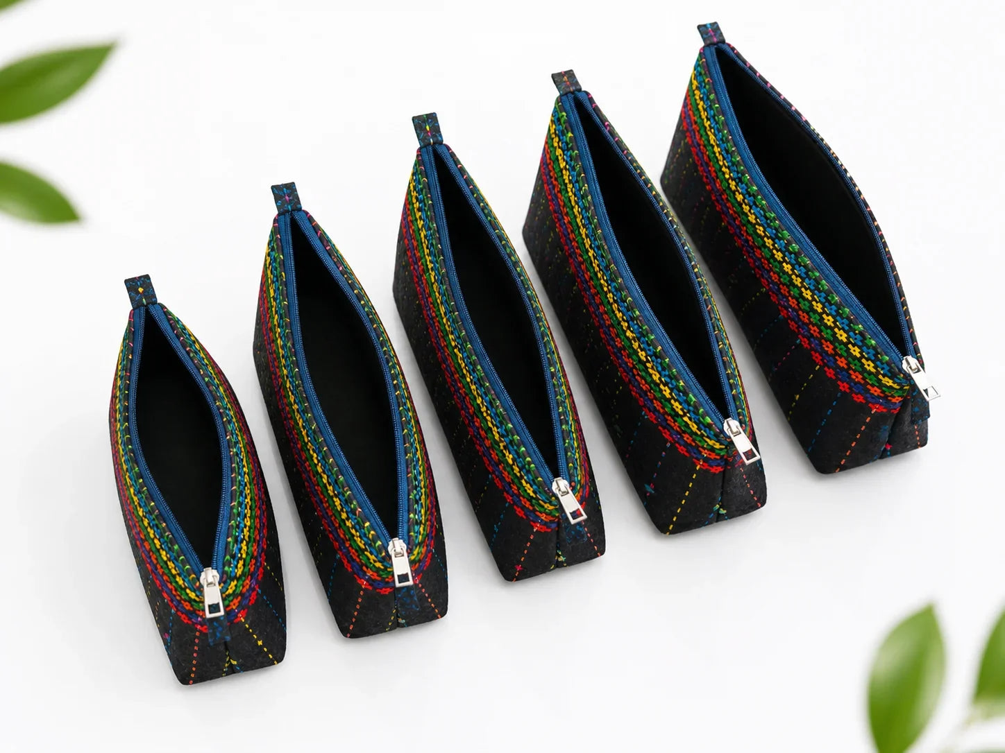 Hand Stitch Pouch Set – Bright Journey