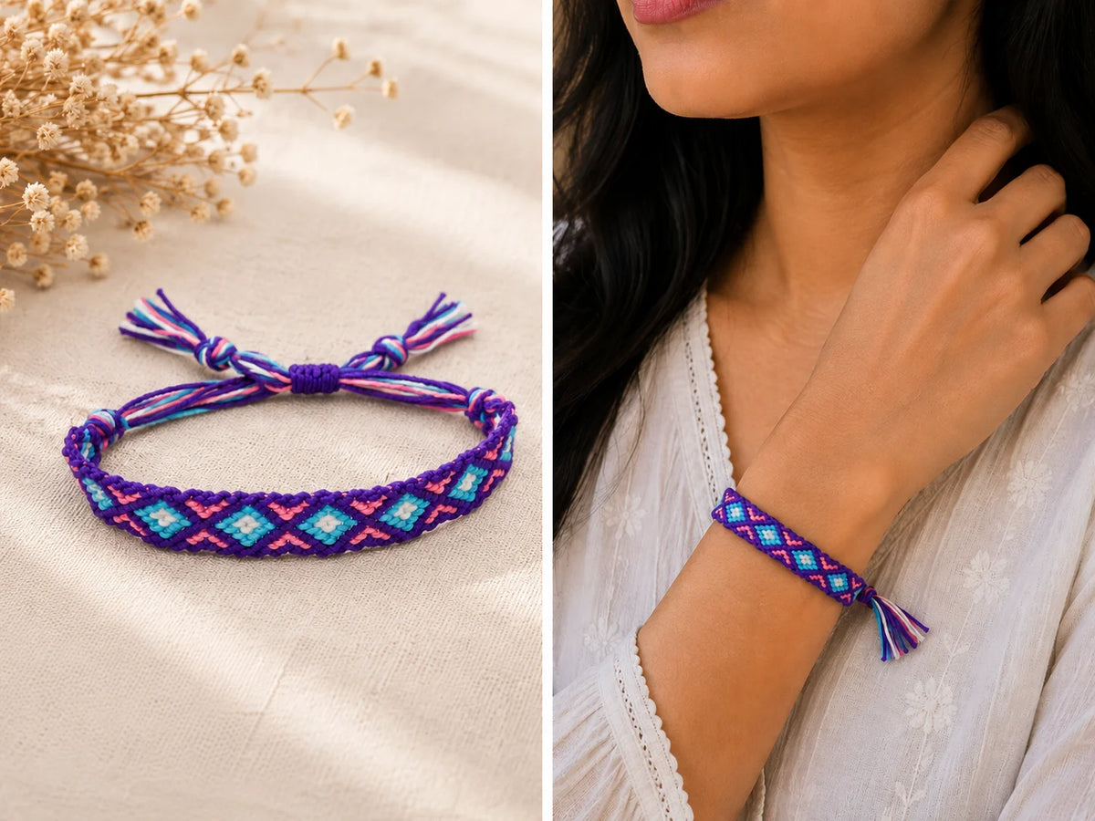 Handmade Friendship  Bracelet – Colorful Connection