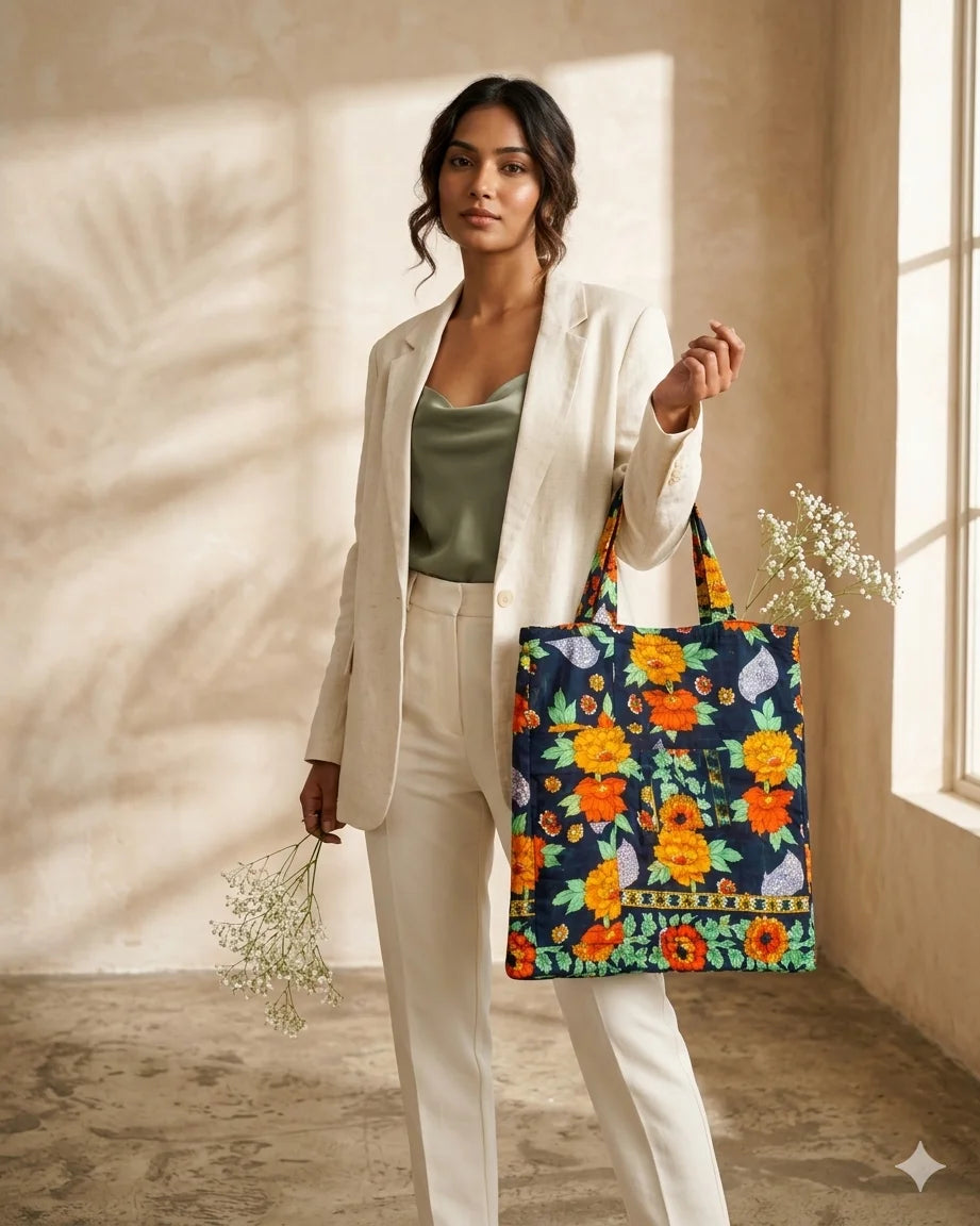 Recycle Fabric Ladies Tote Bag – Sunshine Garden