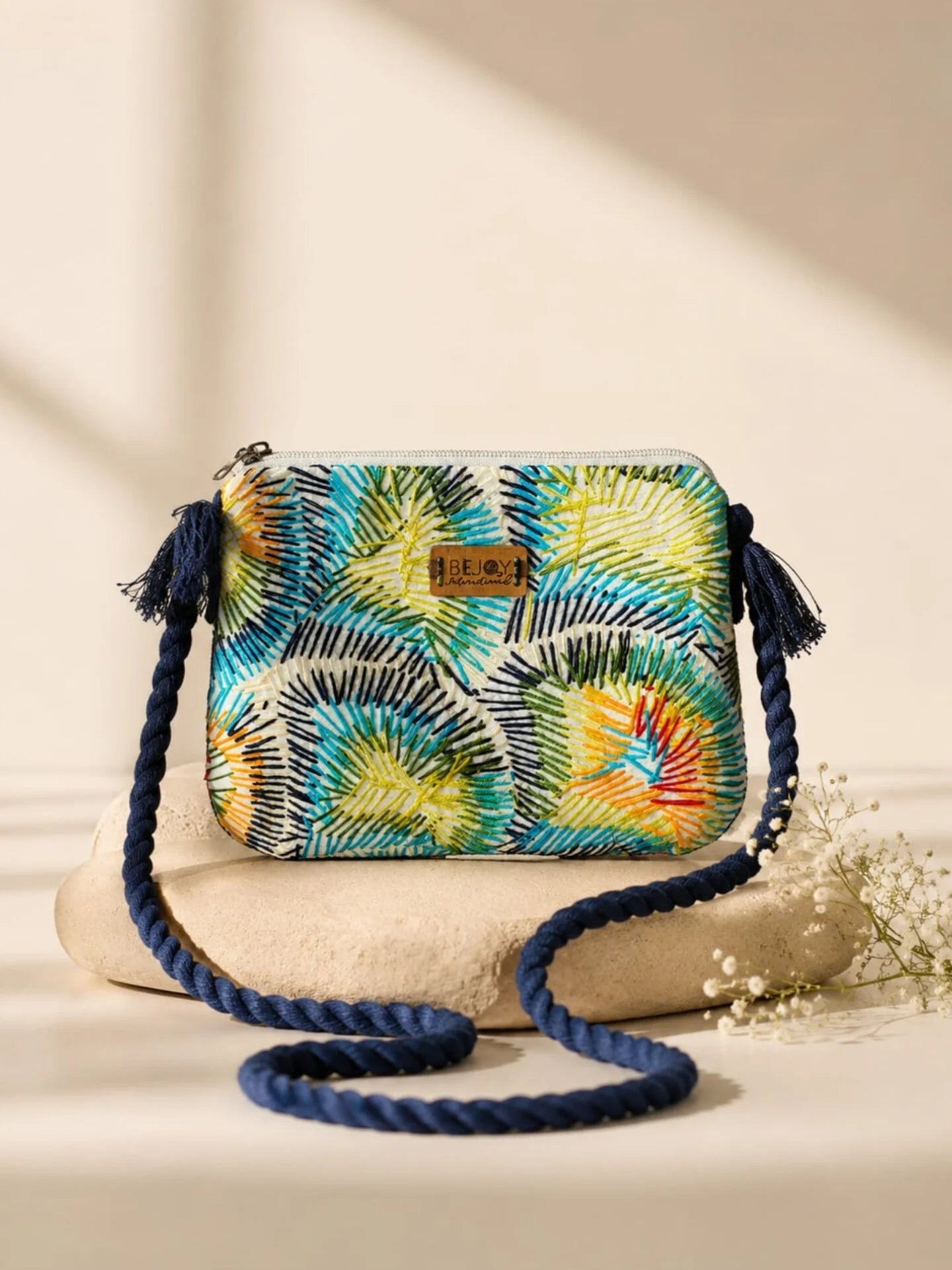 Pure Hand Stitch Crossbody Bag – Waves of Hope