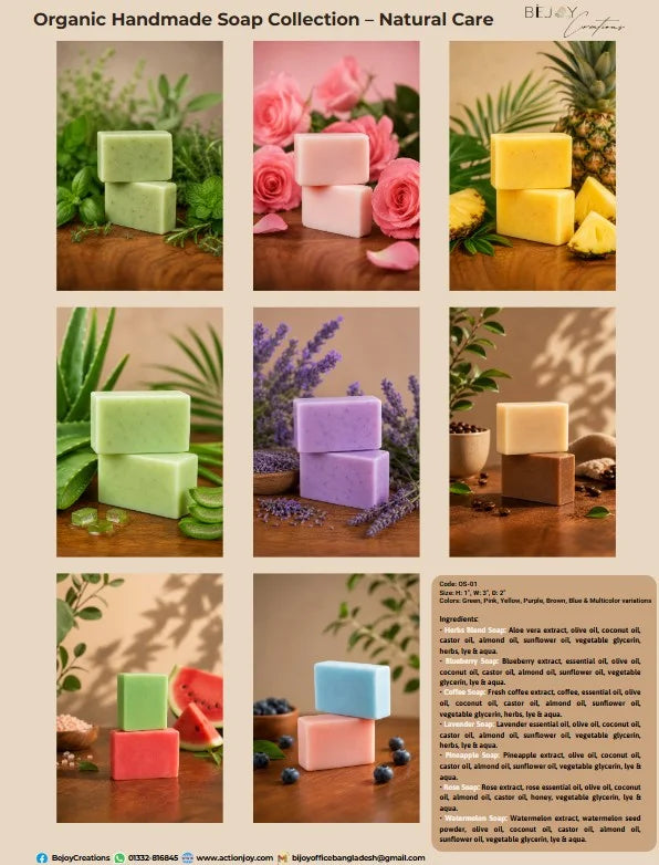 Organic Handmade Soap Collection – Natural Care