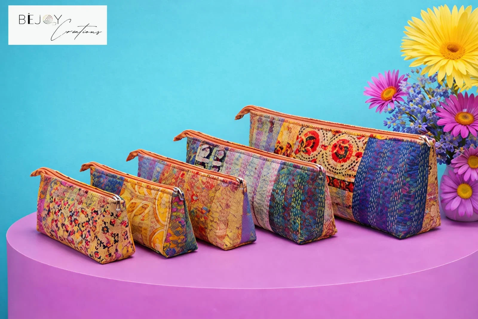 Hand Stitch Pouch Set – Beautiful Journey
