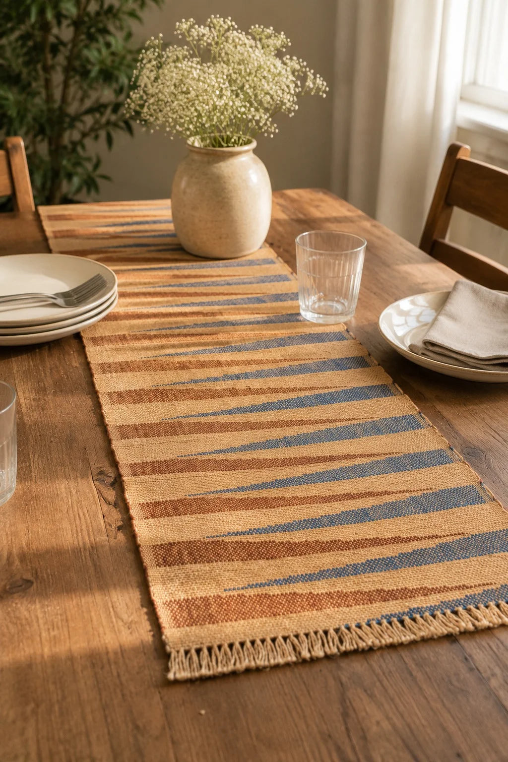 Jute Table Runner – Natural Heritage