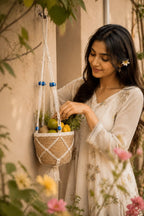 Handmade Home Decor – Blue Breeze Hanging Basket