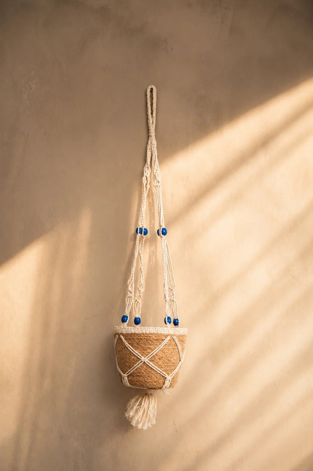 Handmade Home Decor – Blue Breeze Hanging Basket