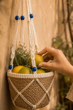 Handmade Home Decor – Blue Breeze Hanging Basket