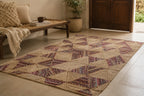 Handmade Jute Floor Rug – Geometric Harmony