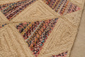 Handmade Jute Floor Rug – Geometric Harmony