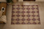 Handmade Jute Floor Rug – Geometric Harmony