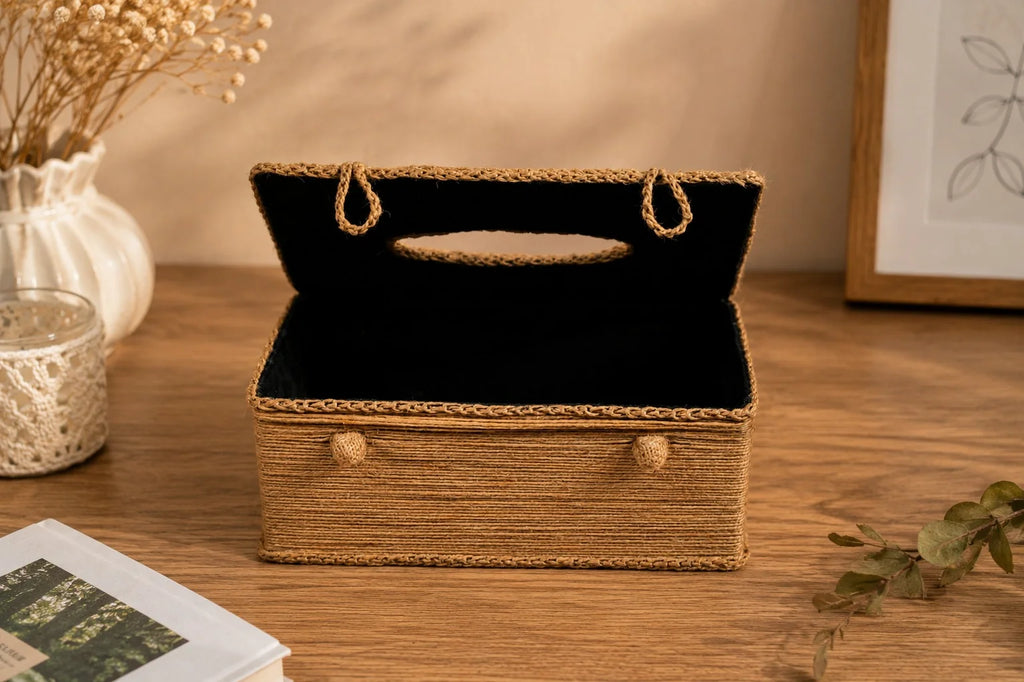 Handmade Home Decor – Jute Tissue Box