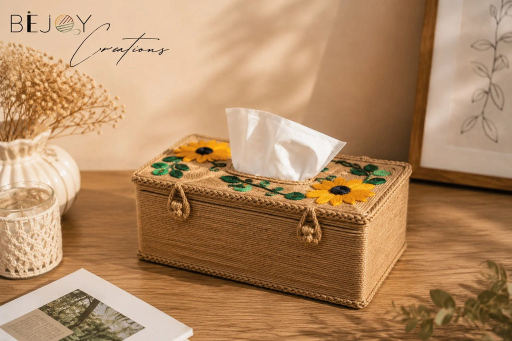 Handmade Home Decor – Jute Tissue Box