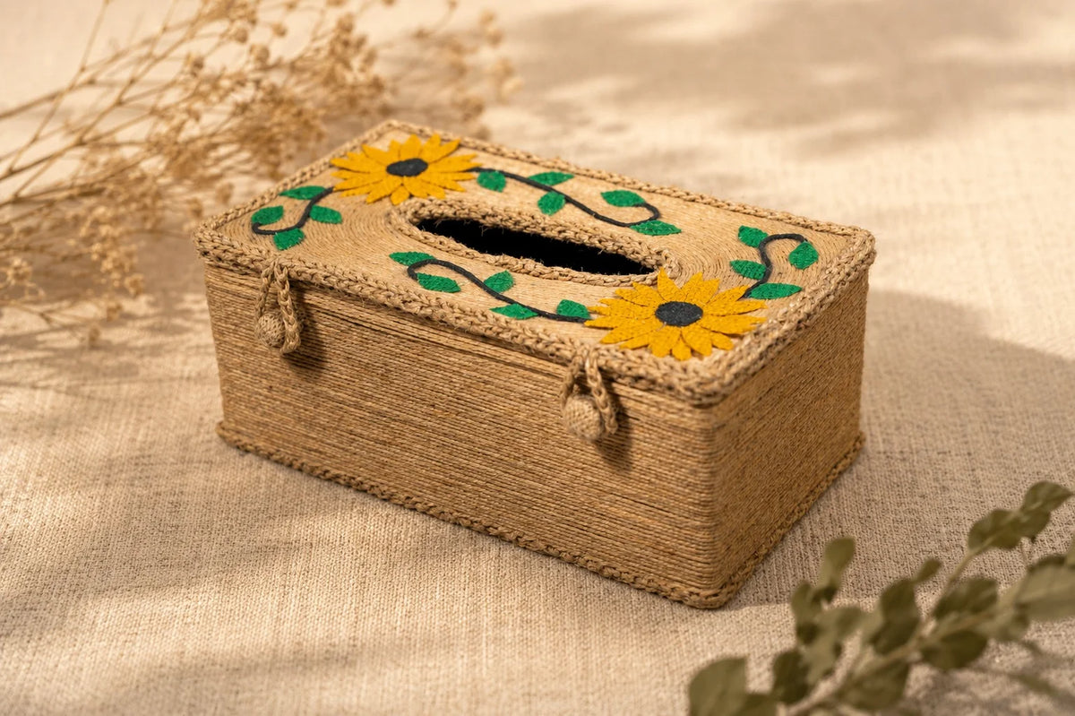 Handmade Home Decor – Jute Tissue Box