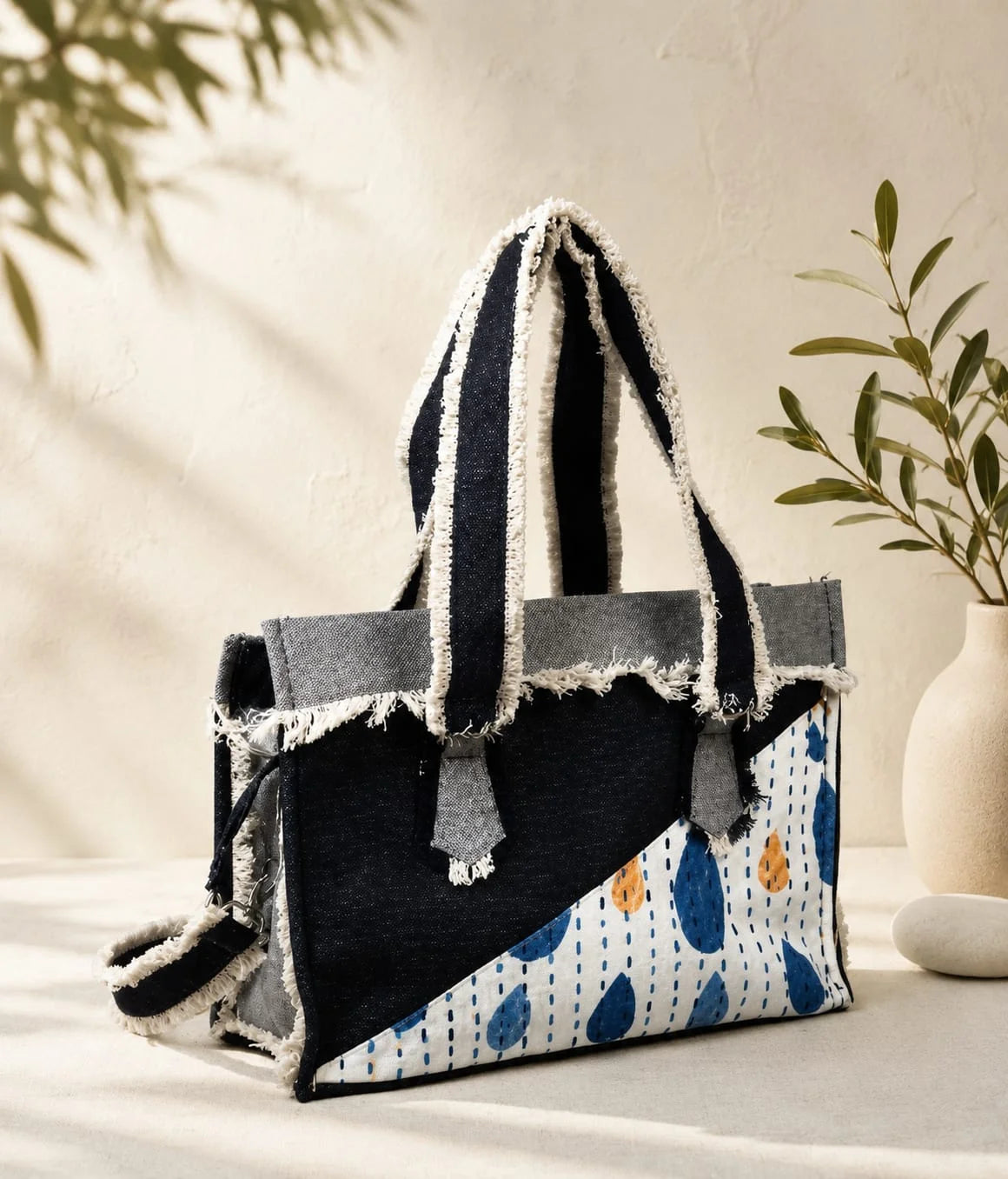Denim Hand Stitch Ladies Bag – Creative Journey