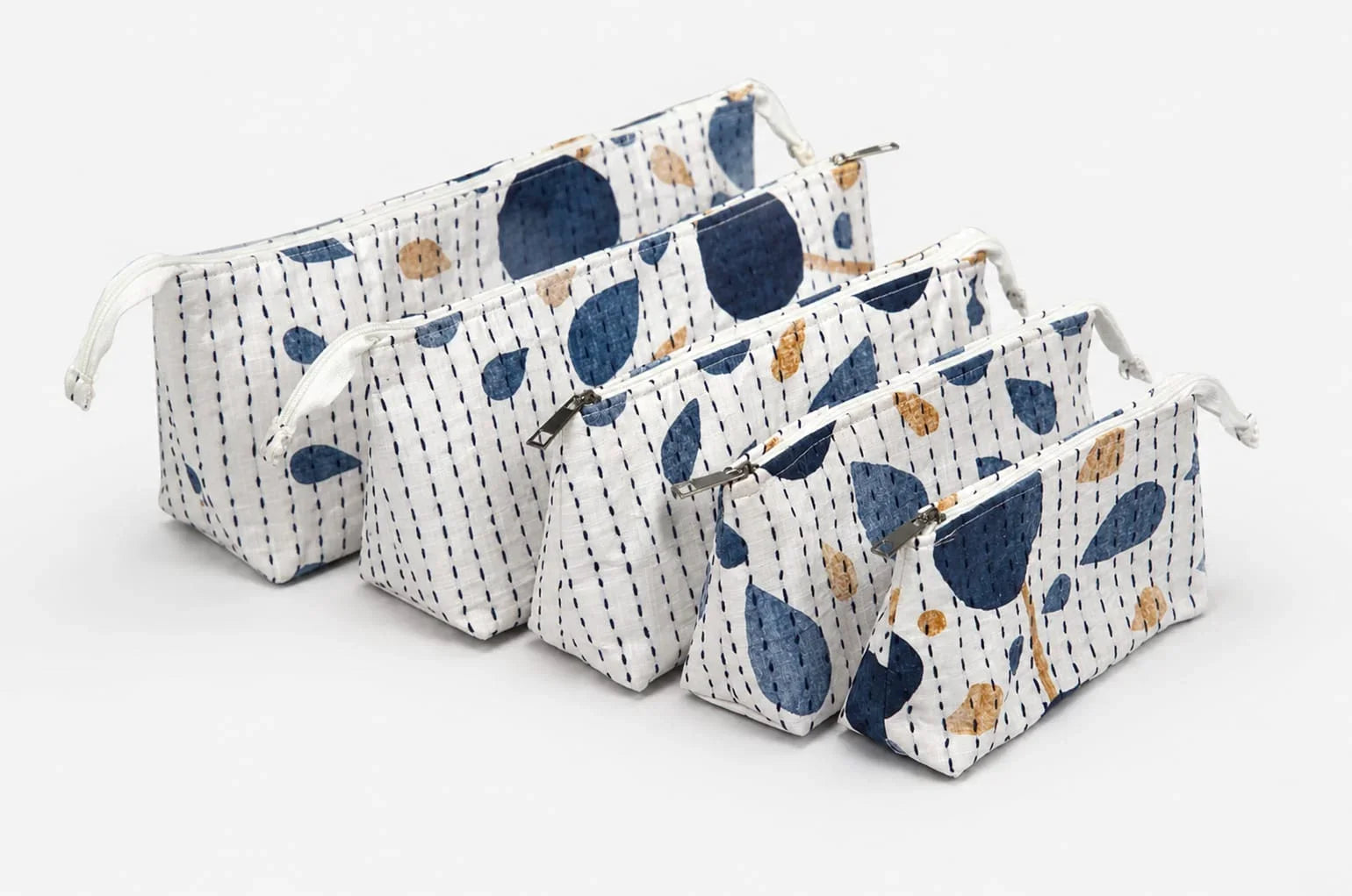 Hand Stitch Pouch Set – Peaceful Moments