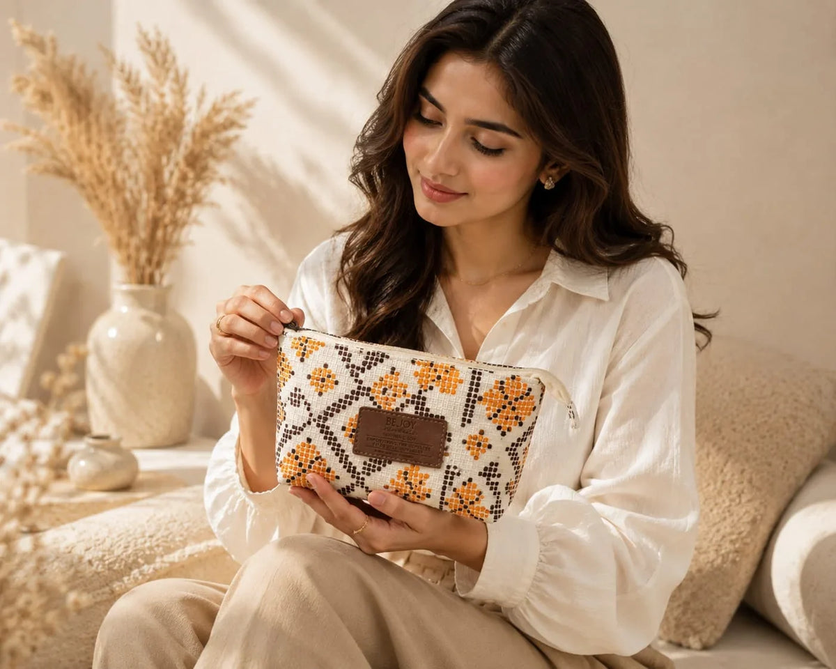 Hand Stitch Pouch Set – Path of Hope