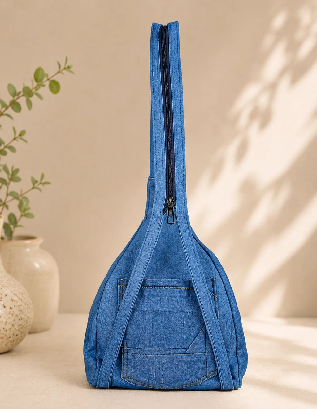 Denim Backpack– Blue Confidence