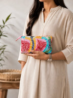 Hand Stitch Pouch – Waves of Happiness