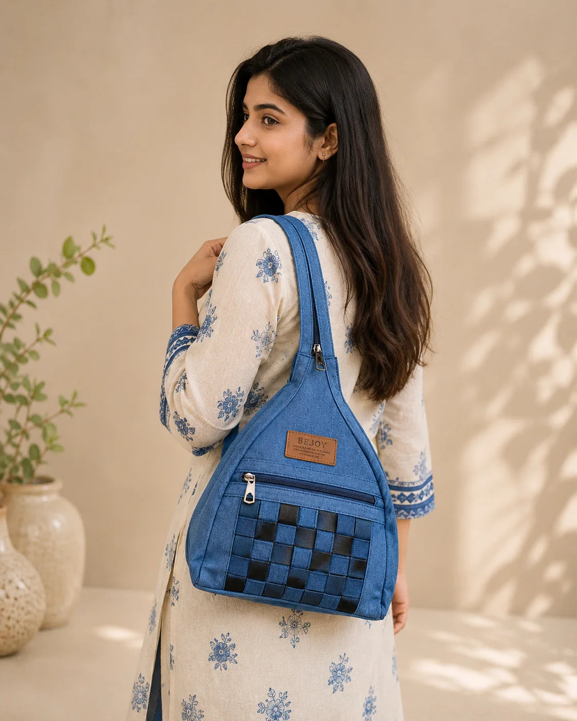 Denim Backpack– Blue Confidence