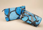 Hand Stitch Pouch – Blue Waves