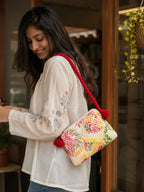 Hand Stitch Crossbody Bag- Rainbow Touch
