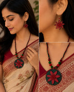Wooden Handmade Jewelry Set – Banglar Phool