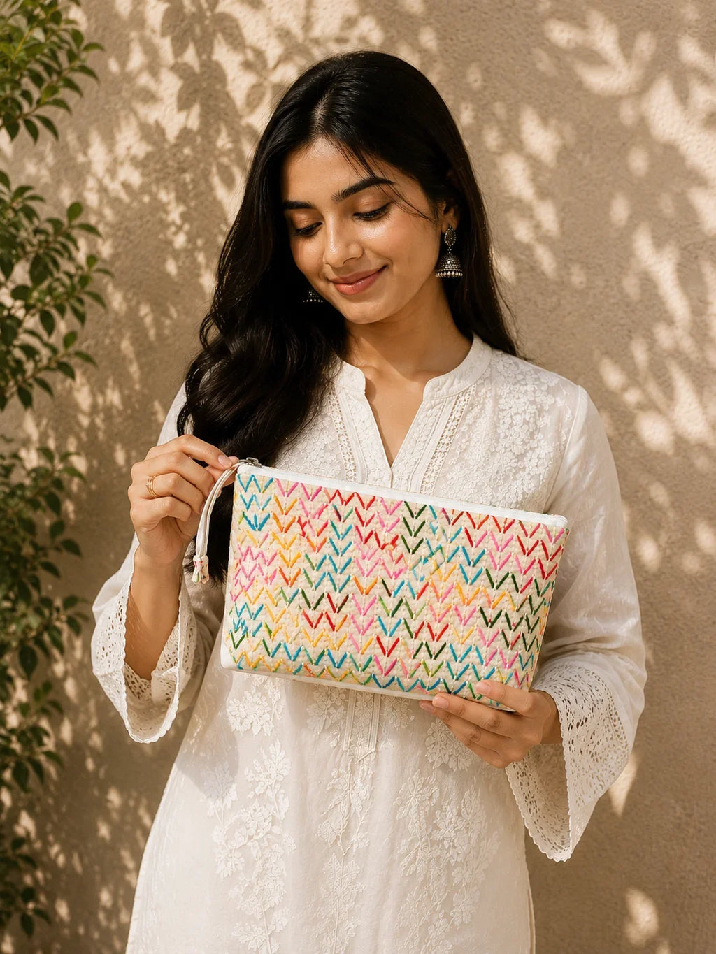 Hand Stitch Pouch Set – Colorful Blessings