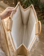 Macrame & Jute Fabric Hand Bag