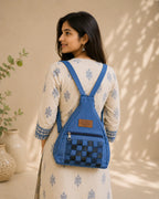 Denim Backpack– Blue Confidence