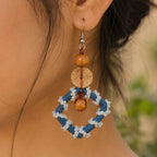 Recycled Denim Handmade Earring – Blue Memories