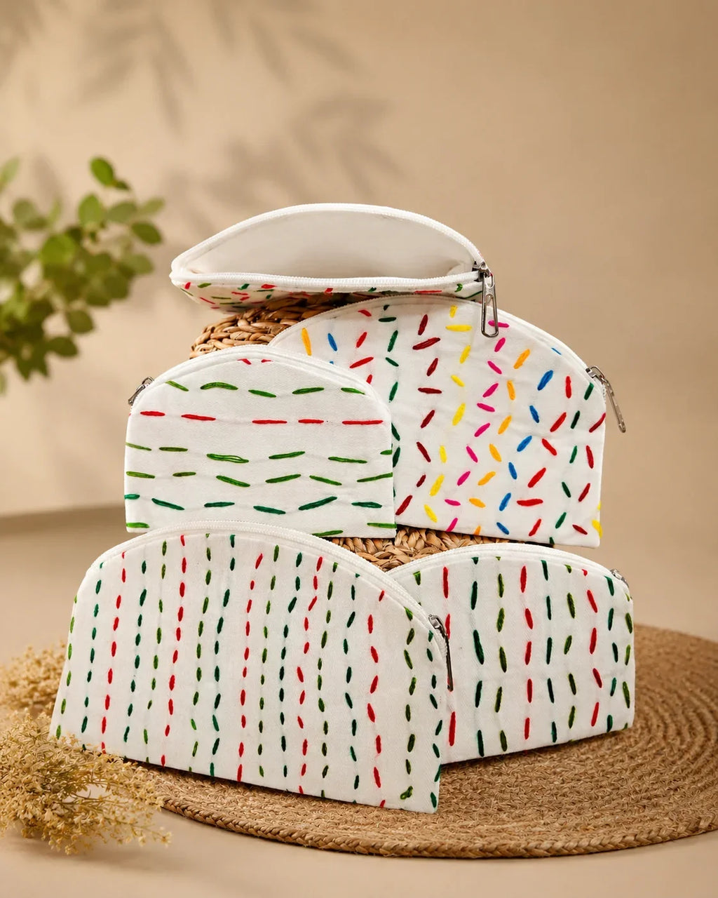 Hand Stitch Pocket Pouch – Simple Happiness