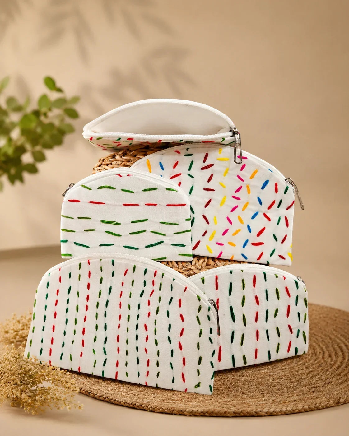 Hand Stitch Pocket Pouch – Simple Happiness