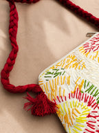 Hand Stitch Crossbody Bag- Rainbow Touch
