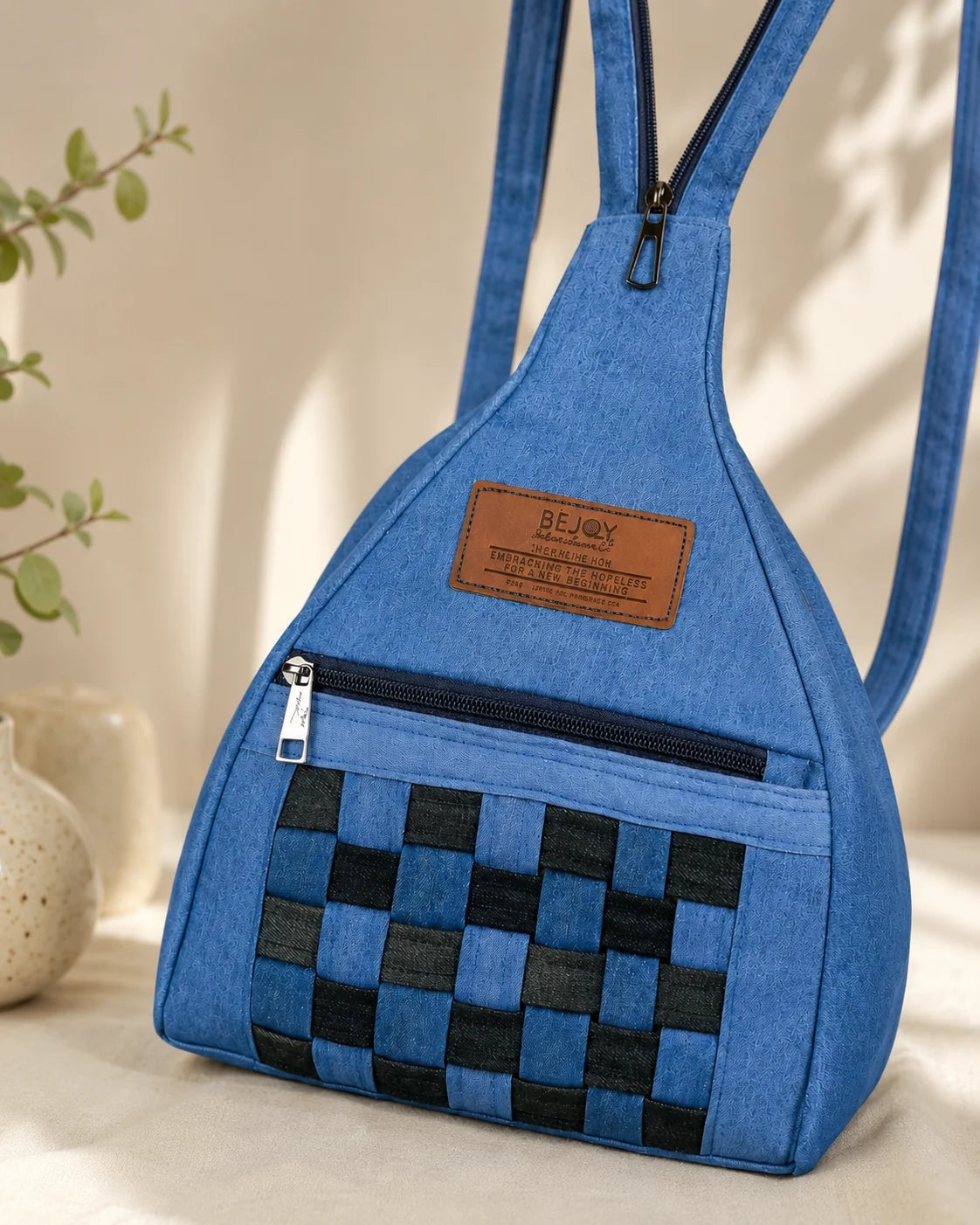 Denim Backpack– Blue Confidence