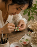 Hand Painted Earring – Garden Blossom