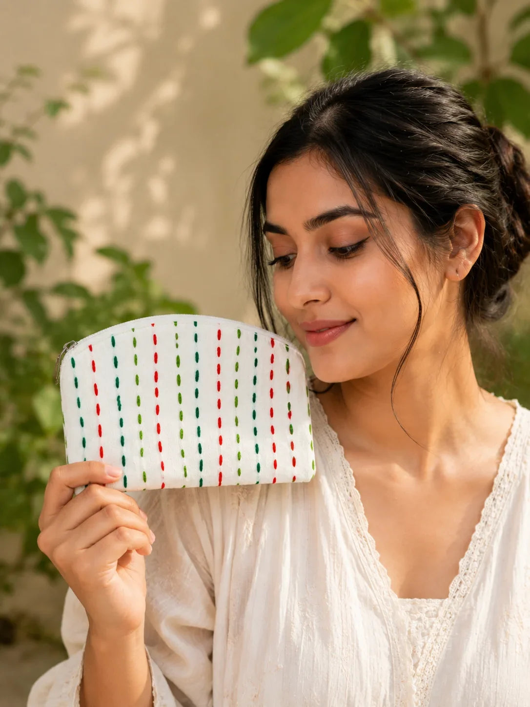 Hand Stitch Pocket Pouch – Simple Happiness