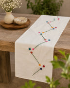 Hand Stitch Table Runner – Floral Path