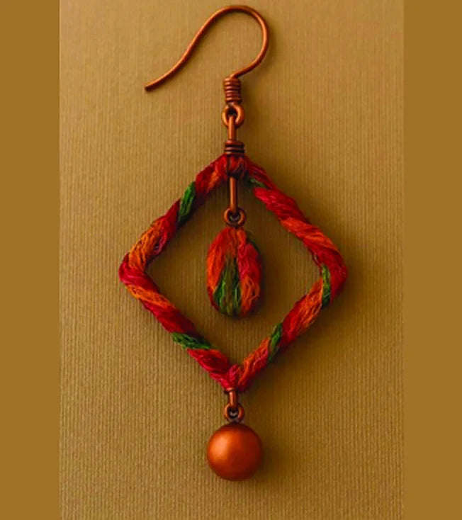 Handcrafted Earring – Nature Frame